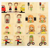 Memo drewniane gra pamięciowa Wzór Pilch