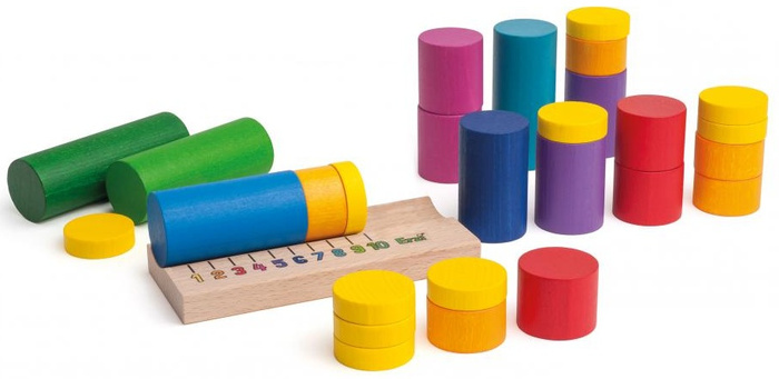 Drewniana Gra edukacyjna Liczenie do 10 pomoc matematyczna dla dzieci 5+