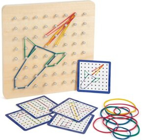Drewniana tablica wzory geometryczne zabawa edukacyjna Small Foot