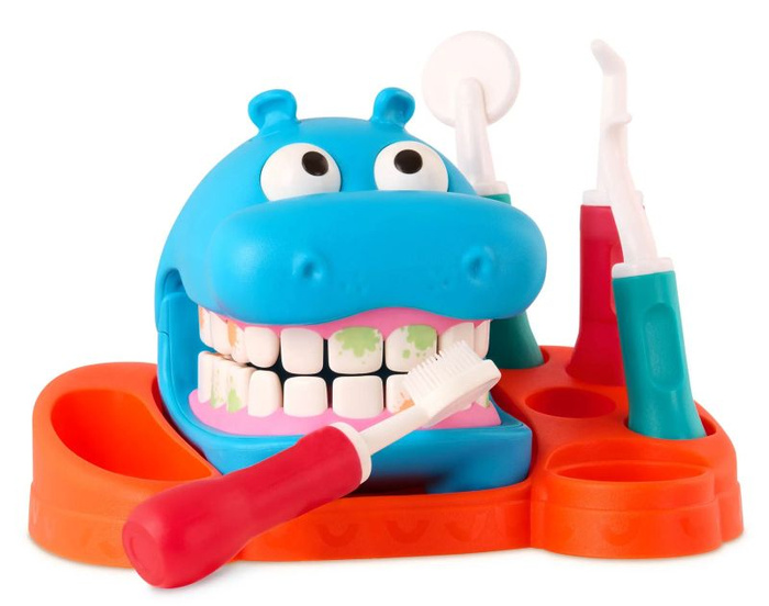Zabawka interaktywna Hipodonta zestaw do nauki higieny jamy ustnej Battat