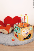 Wielofunkcyjna kostka edukacyjna z pętlą duża, Janod