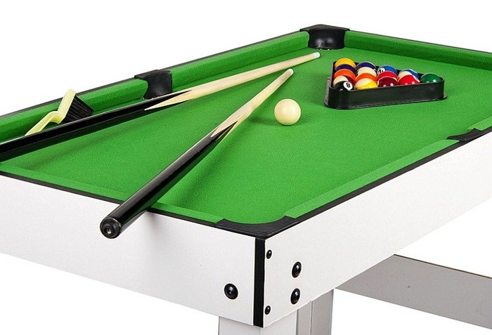 Piłkarzyki, tenis, bilard, cymbergaj. Duży stół do gry 4w1