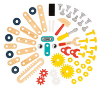 Drewniany stół warsztatowy dla małego majsterkowicza Robot Brico Kids Janod