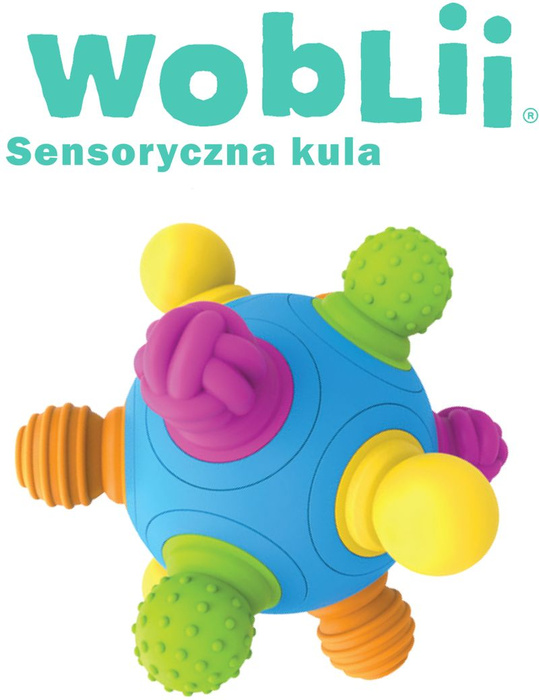 Woblii kula stymulująca zabawka sensoryczna Mobi