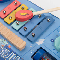 Zestaw muzyczny stolik do zabawy PUCE&PILOU Moulin Roty