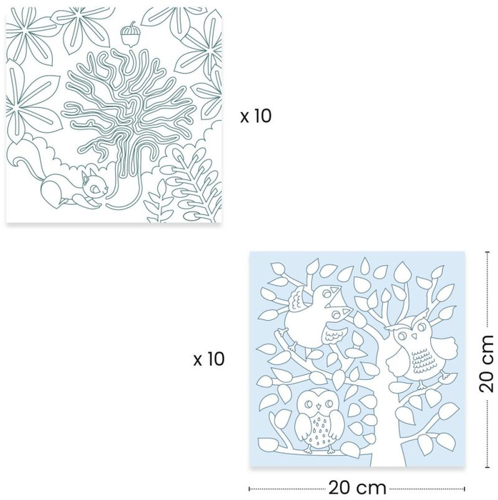 Zestaw kreatywny kolorowanki z grami dla dzieci Las Djeco