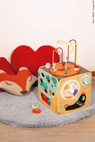 Wielofunkcyjna kostka edukacyjna z pętlą duża, Janod