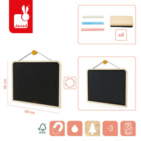 Drewniana tablica dwustronna ścienna z akcesoriami magnetyczna Janod