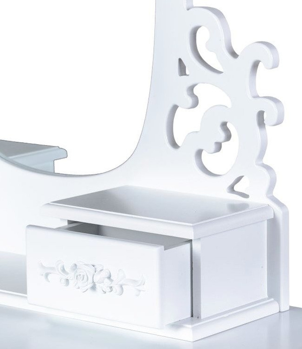 Toaletka dla dziewczynki z krzesłem Biały ogród Goodhome