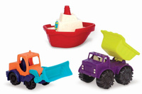 Zabawki do piasku Zestaw małych pojazdów B.toys