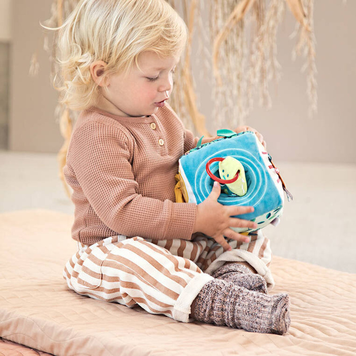 Kostka wielofunkcyjna miękka z pozytywką Dżungla Lilliputiens