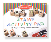 Pieczątki dla dzieci Deluxe litery i cyfry do nauki Melissa nad Doug
