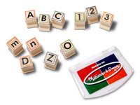 Pieczątki dla dzieci Deluxe litery i cyfry do nauki Melissa nad Doug