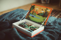 Magnetyczna układanka Dinozaury Magnetibook Janod