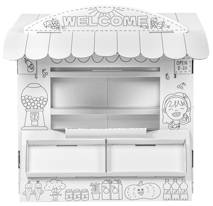 Kartonowy domek dla dzieci Stragan Tektorado