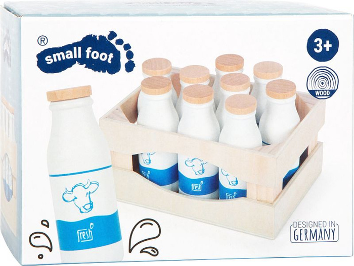 Skrzynka z mlekiem do zabawy w sklep Small Foot
