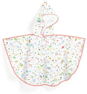 Transparentna pelerynka przeciwdeszczowa dla dzieci Wiosna Djeco