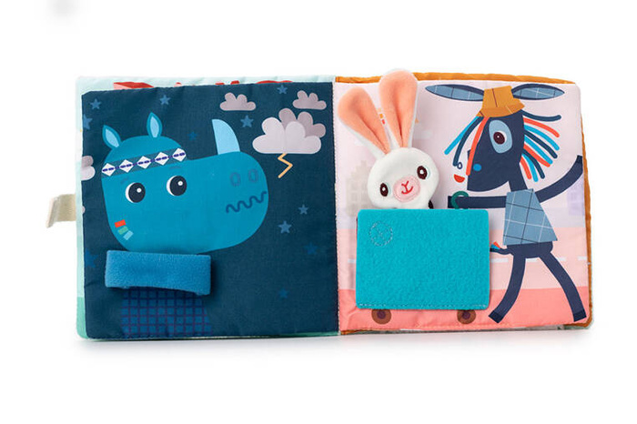 Materiałowa edukacyjna książeczka Smok Joe i jego przytulanka LILLIPUTIENS