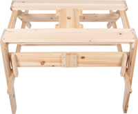 Drewniany stolik ogrodowy z siedzeniami zabawa błotem Small Foot