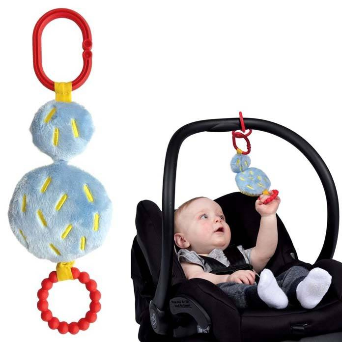 Pluszowa zawieszka do wózka z gryzakiem Kaktusowy ogród Manhattan Toy