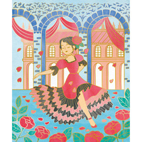 Artystyczny zestaw kreatywny Złote kontury Tancerki  Janod