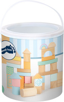 Pastelowe drewniane klocki Small Foot