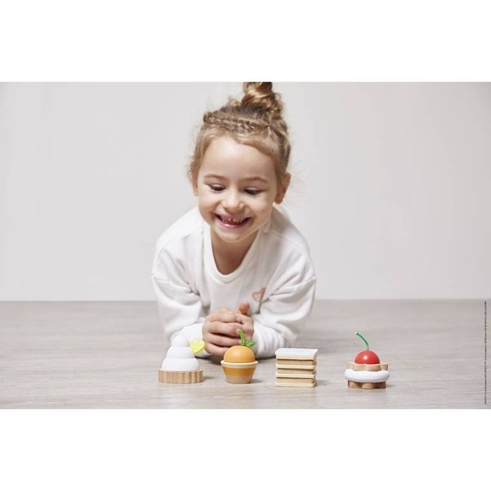 Zestaw ciasteczek z drewna w metalowej puszce Twist Janod