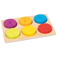 Łamigłówka dla dzieci Nauka ułamków Goki