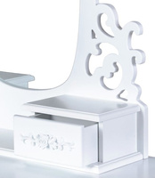 Toaletka dla dziewczynki z krzesłem Biały ogród Goodhome