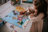 Puzzle Mapa Europy z elementami w kształcie państw 70 el Mudpuppy