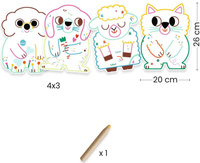 Zestaw artystyczny kolorowanki magiczne Zwierzęta domowe Djeco