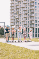 SCOOTANDRIDE Highwaykick 3 LED Hulajnoga składana ze świecącymi kółkami 3+ Rose