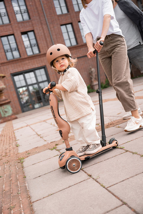 SCOOTANDRIDE Kask XXS-S dla dzieci 1-5 lat Mocha