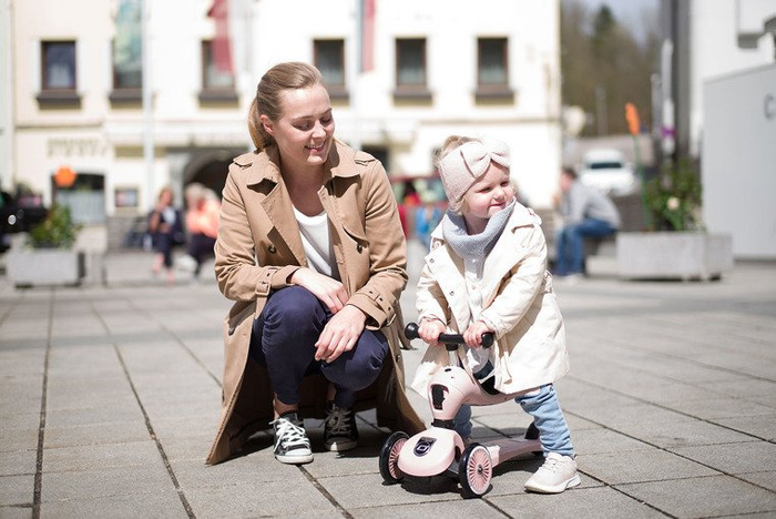 SCOOTANDRIDE Highwaykick1 2w1 Jeździk i hulajnoga 1-5 lat Rose