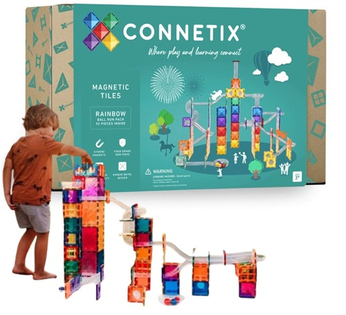 Kulodrom Connetix Rainbow Ball Run Pack 92 el.