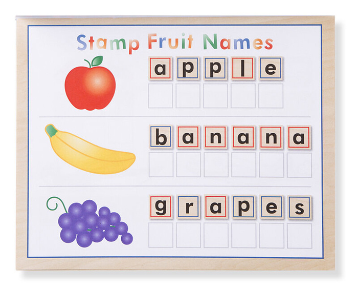 Pieczątki dla dzieci Deluxe litery i cyfry do nauki Melissa nad Doug