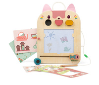 Drewniana magnetyczna Tablica-Znikopis Kotka Jeanne 18m+ Lilliputiens