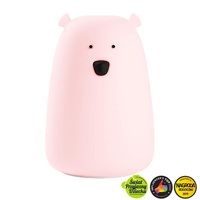 Miś Duży Lampka Silikonowa Różowa Rabbit & Friends