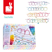 Zestaw kreatywny robienie biżuterii Tęczowe bransoletki 30 szt. Janod