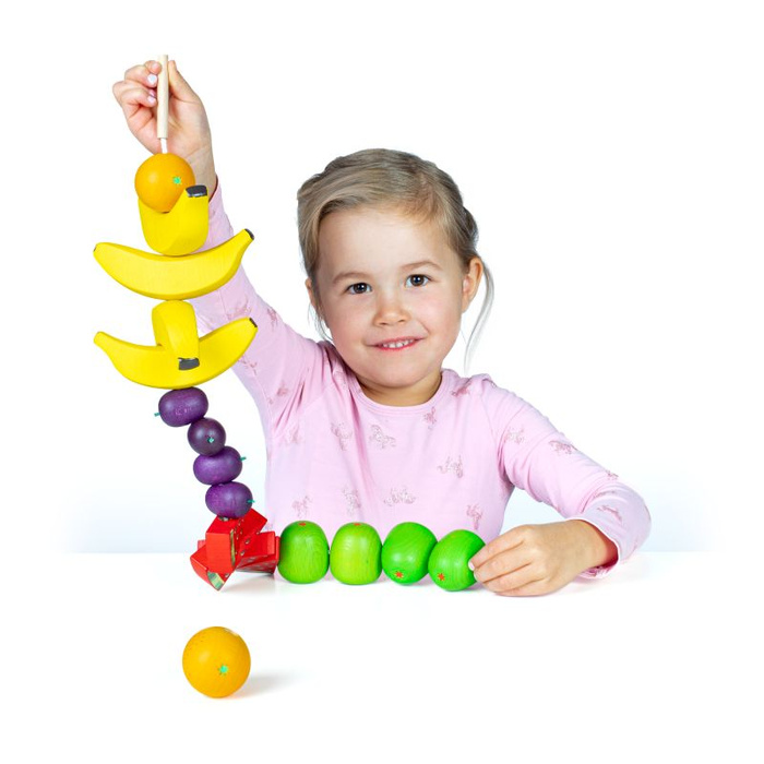 Nawlekanka Drewniane owoce Erzi