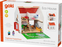 Dwupoziomowy domek dla lalek Eco House 54 el Goki