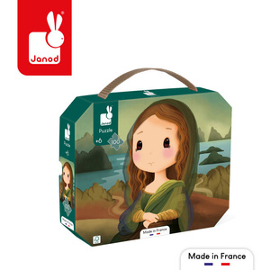 Puzzle w walizce Inspirowane twórczością da Vinci 100 el. Janod