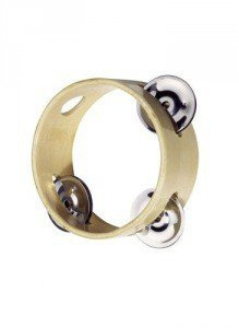 Mały tamburyn. Okrąg z 3 dzwonkami, goki