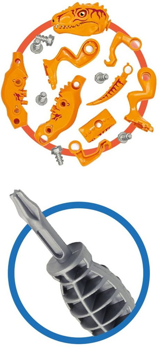 Figurki dinozaurów do skręcania zrób to sam Buki