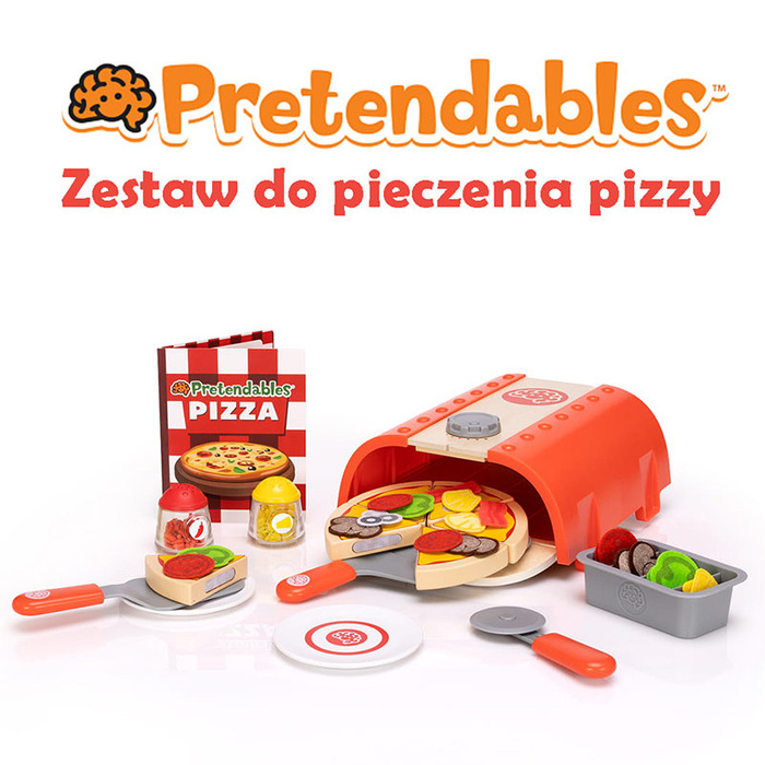 Pieczenie pizzy zestaw z drewnianymi akcesoriami Pretendables Fat Brain Toy