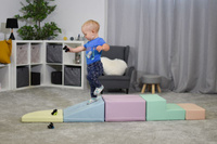 Zestaw do zabawy pastelowy Soft Play Corner Climber IGLU