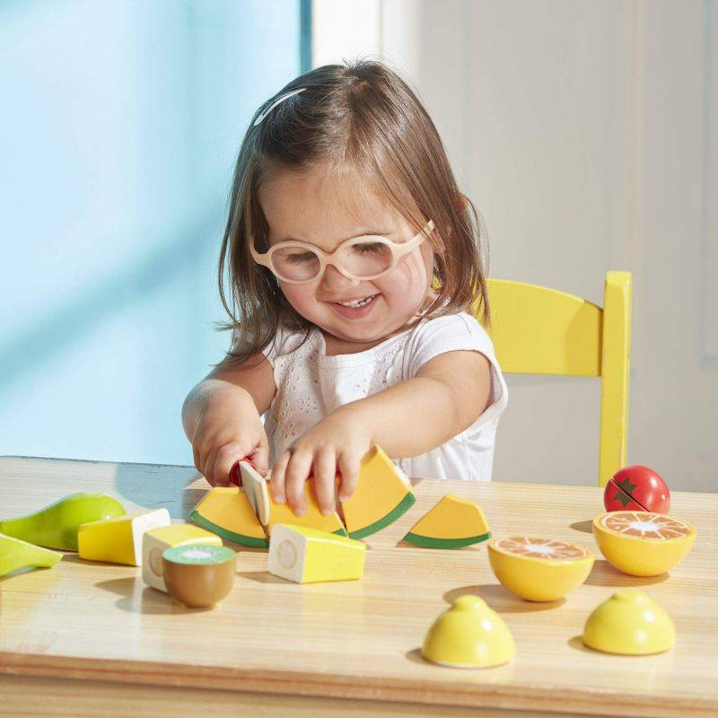Drewniany zestaw do krojenia owocow Cutting Fruit 8 el Melissa Doug Zabawki Zabawa w sklep i gotowanie Zestawy i produkty na niadanie obiad kolacj MaxiZabawa.pl