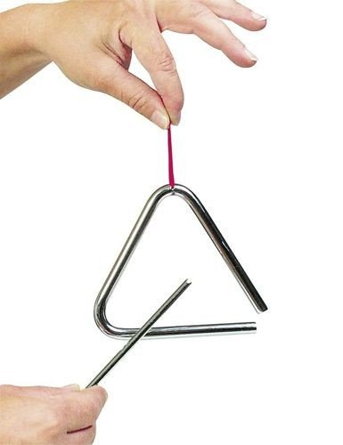 Trójkąt - instrument muzyczny, 10 cm, goki